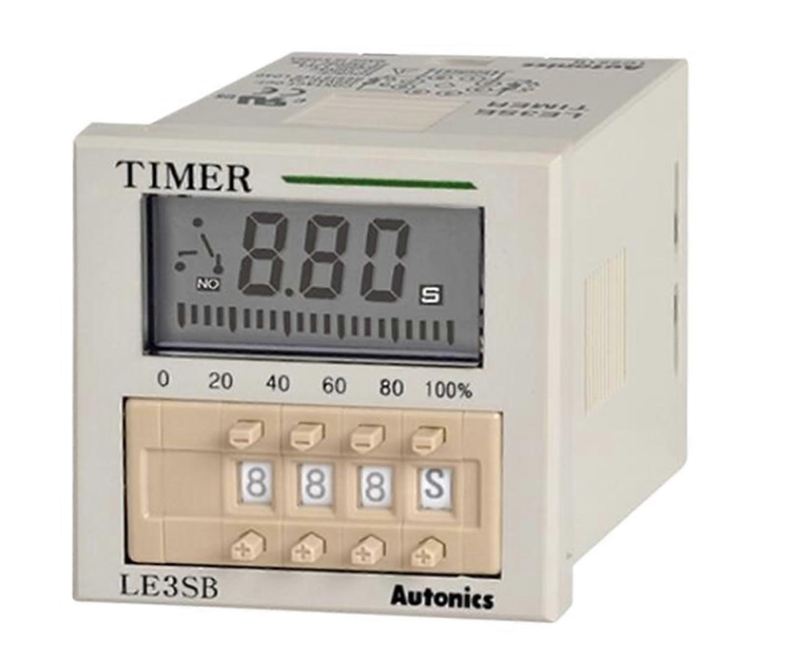 Digital Timer Switch 3Digit LCD Display 24240V Wide Voltage DIN Rail Mount