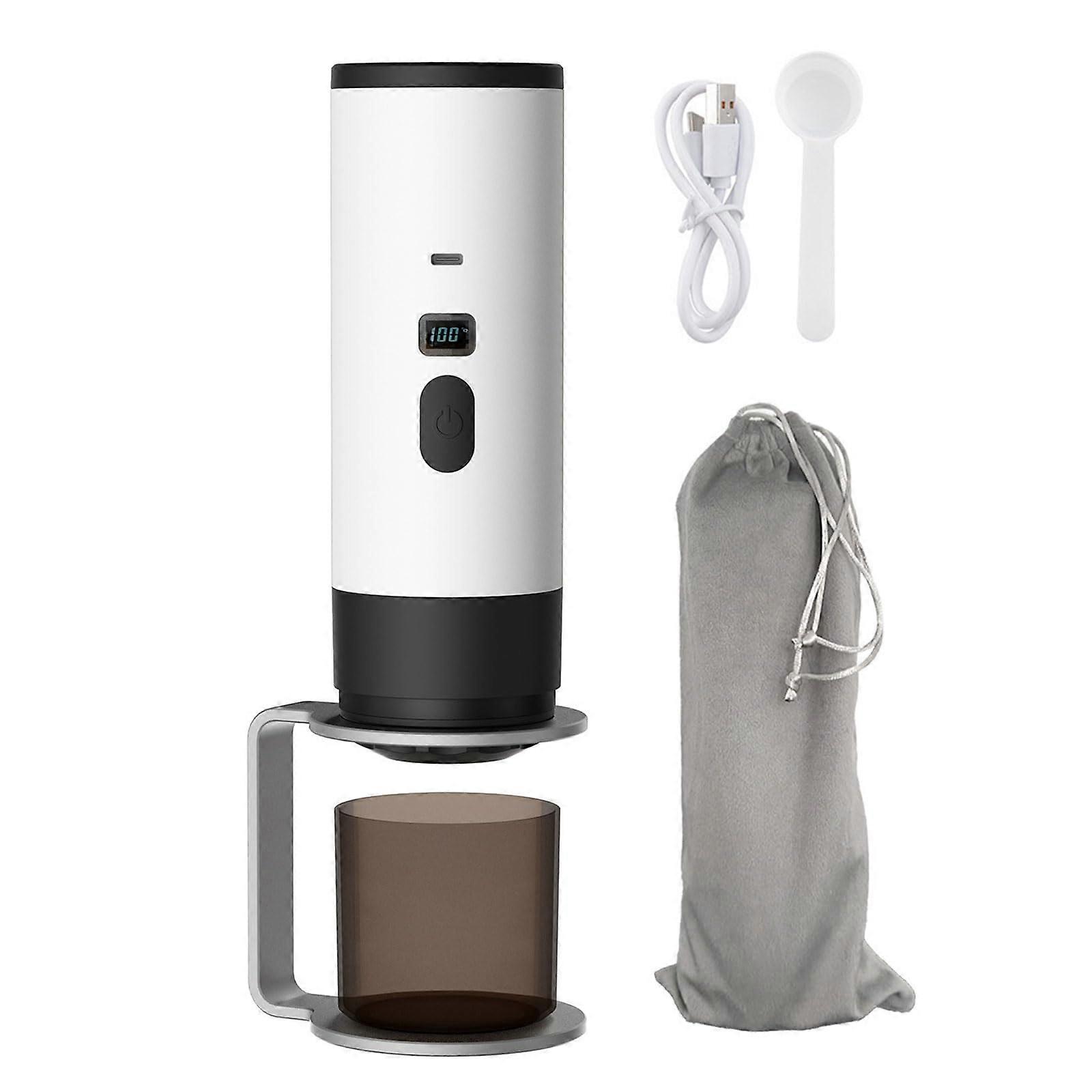 3in1 Portable Coffee Maker with 20Bar Extraction, Capsule Compatible, Rapid Heating for Travel