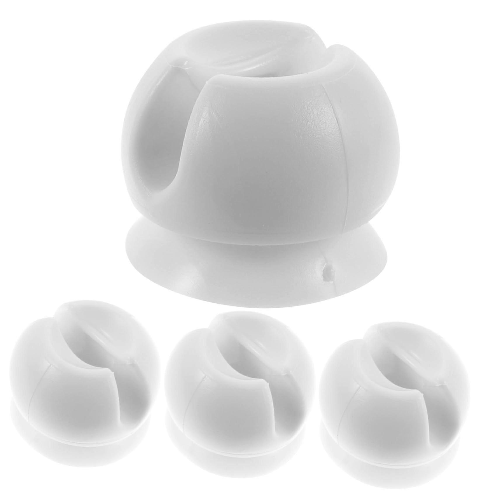 4pcs Wall Mounted Toothbrush Holder with Suction Cups Bathroom Space Saving Organizer