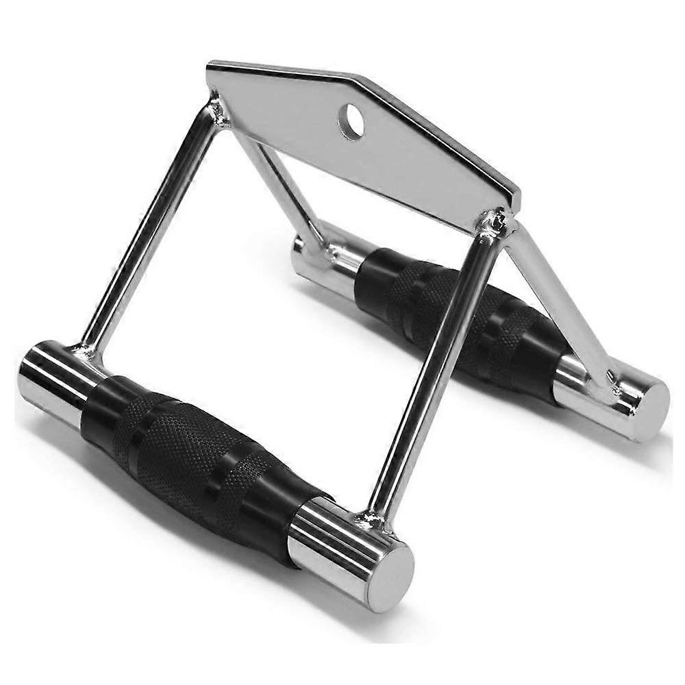 Cable Machine Attachment Chrome Double D Gym Cable Handle for Home Gym Muscle Toning