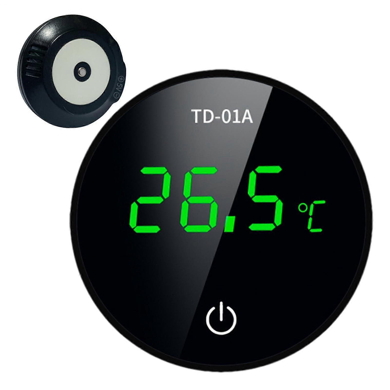 Rechargeable Digital Aquarium Thermometer with HD Screen, Accuracy Sensor, Backlight for Turtle Tank
