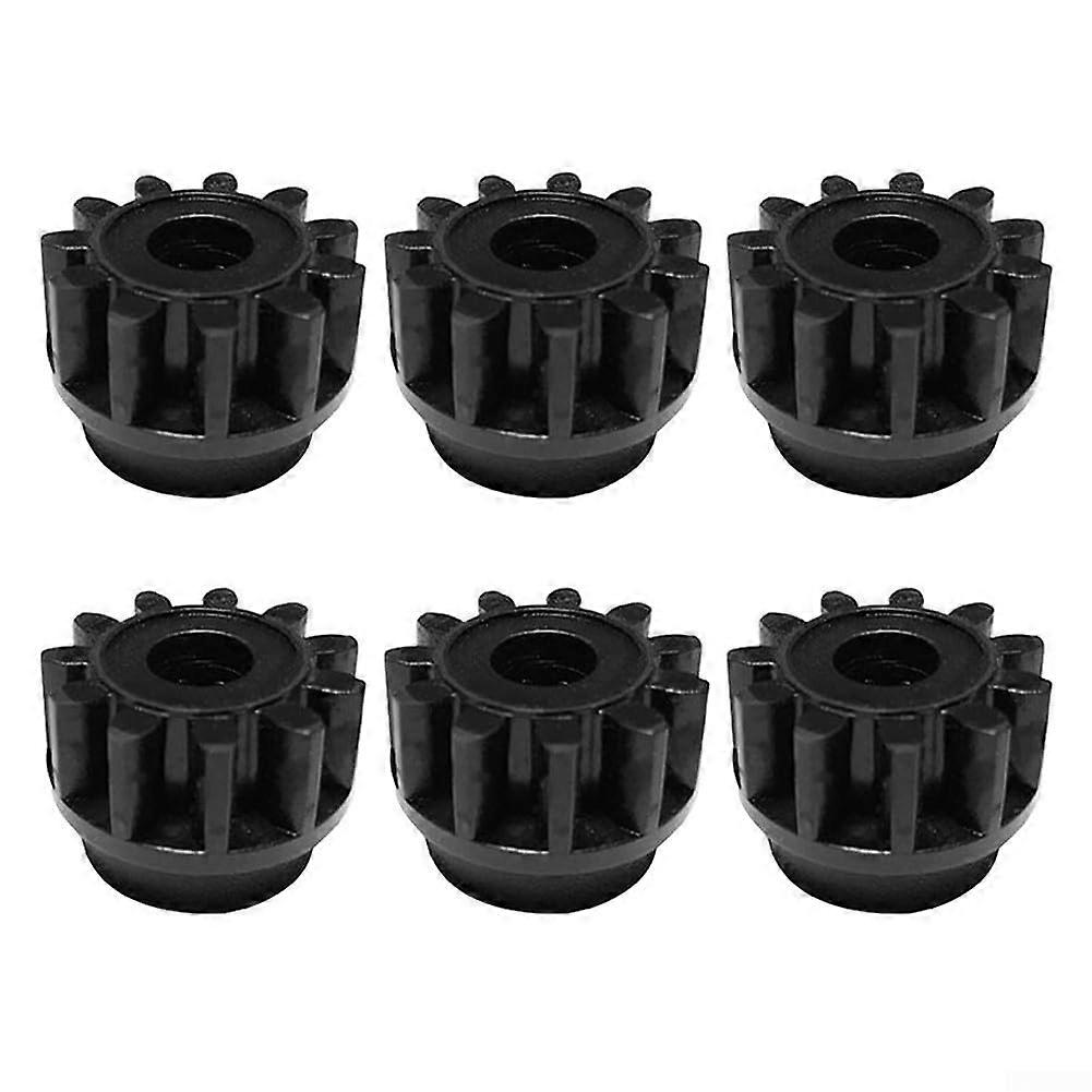 Universal Spin Mop Replacement Gear Set, Durable Plastic Parts for Quick Assembly, 9pcs (6 Black)