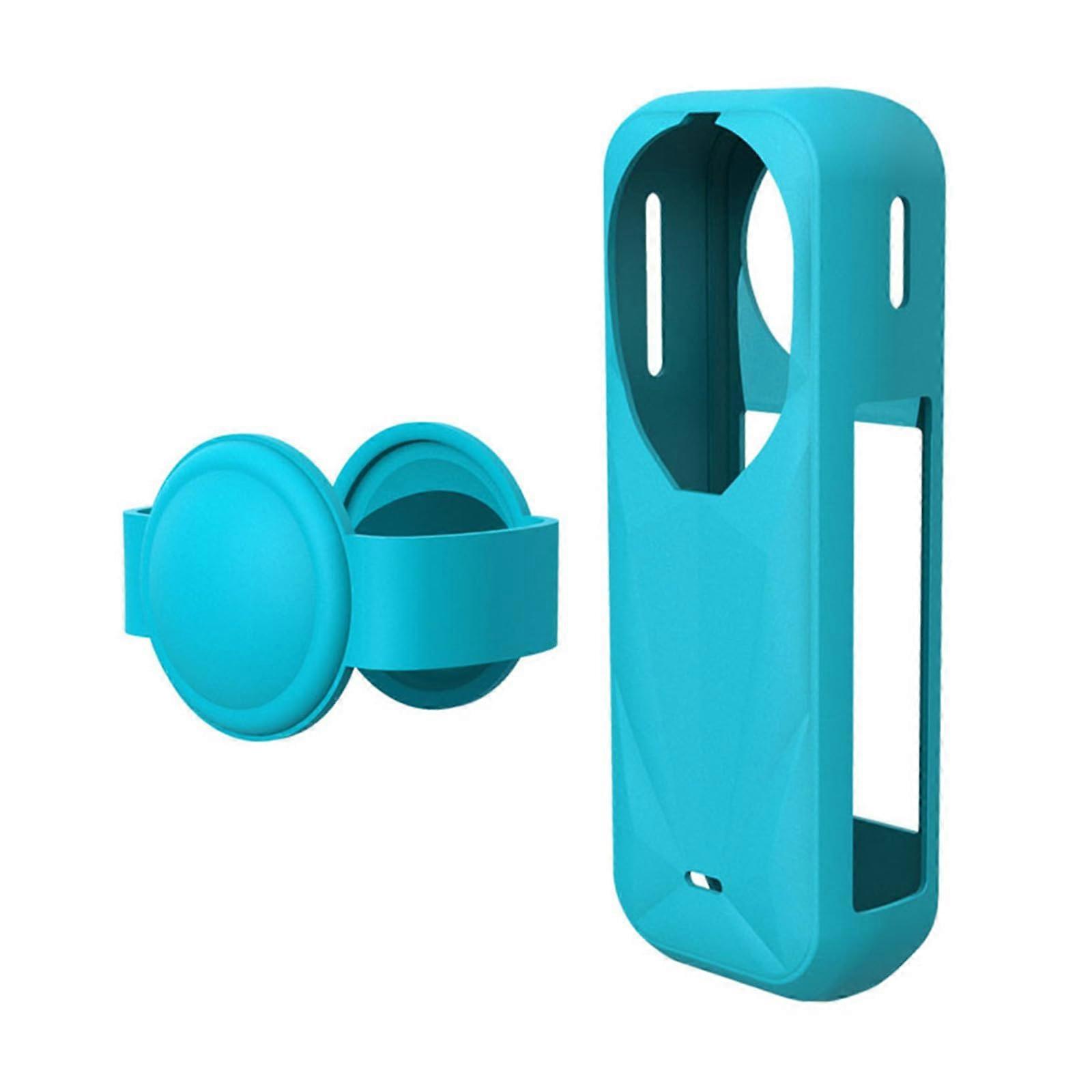 Action Camera Silicone Case with Shockproof Full Protection and NonSlip Grip, Blue