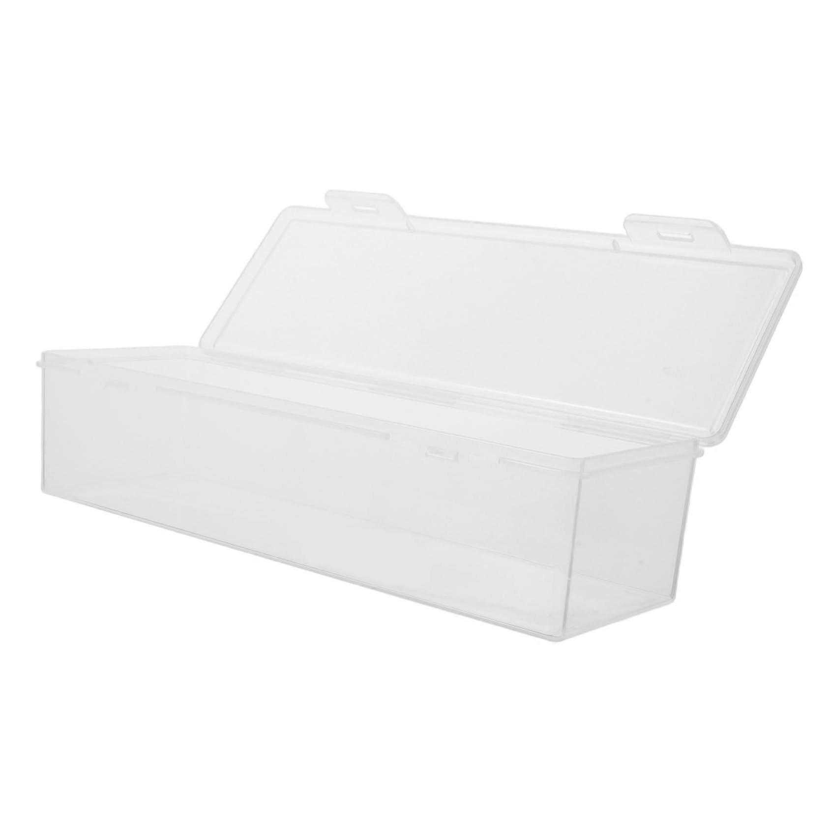 Clear Plastic Card Storage Box with DustProof Lid for Trading and Playing Cards