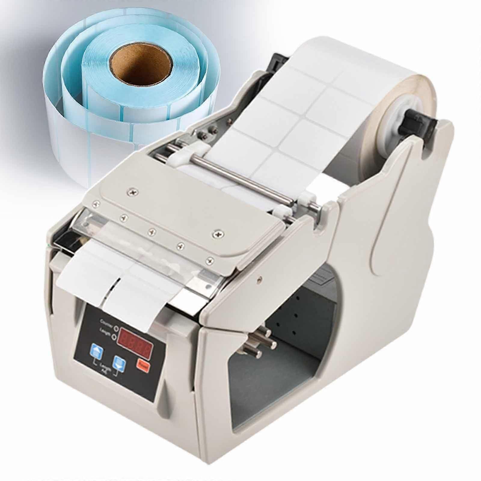 Automatic Label Dispenser with Digital Display, Adjustable Speed Label Peeling Machine for 5100mm Labels