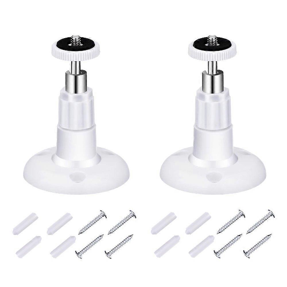 Wall Mount for Arlo Camera Adjustable for Indoor Outdoor Use, Secure 2 Pack White Mounts