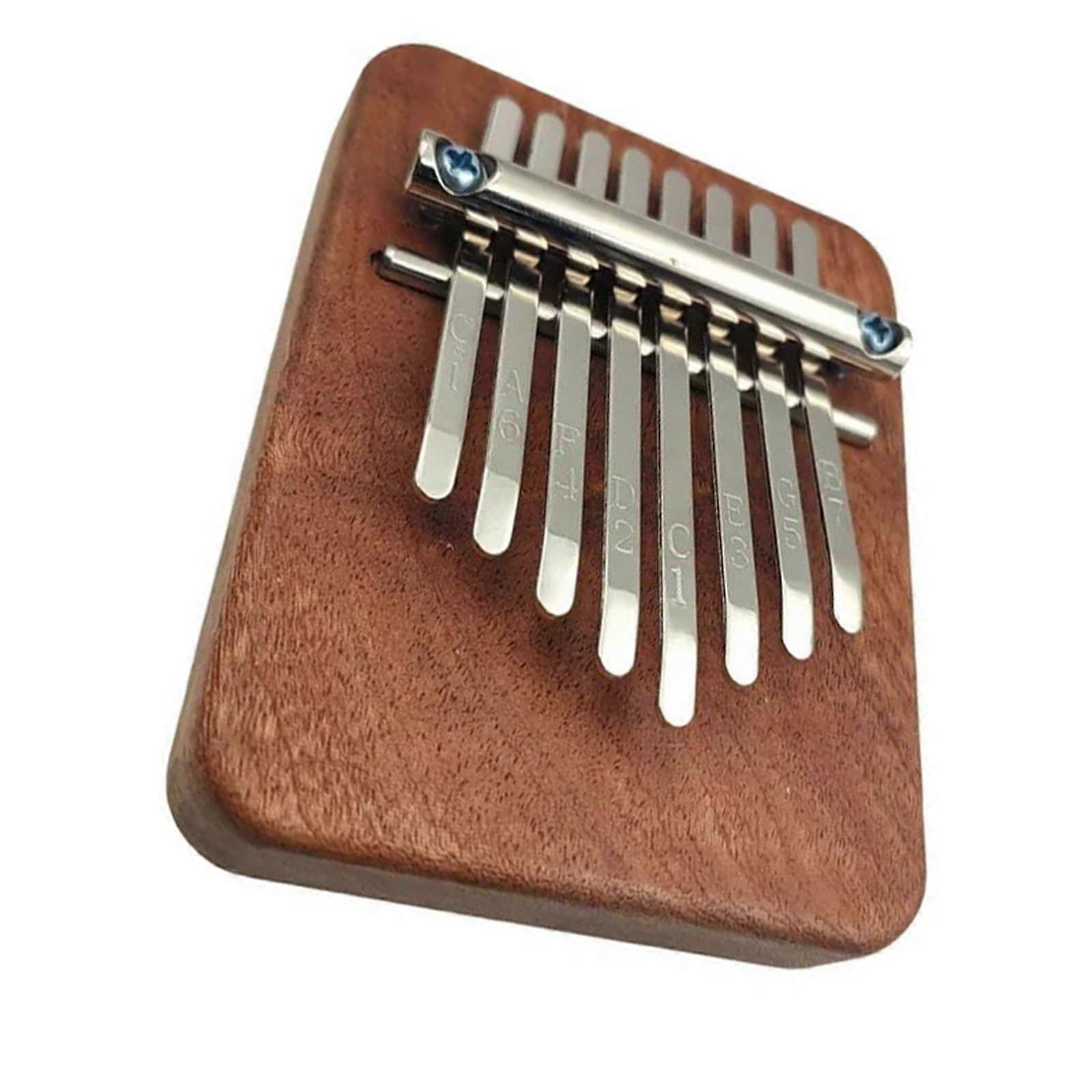 Solid Curly Maple Mini Kalimba Thumb Piano 17Key for Beginners with Clear Balanced Tone