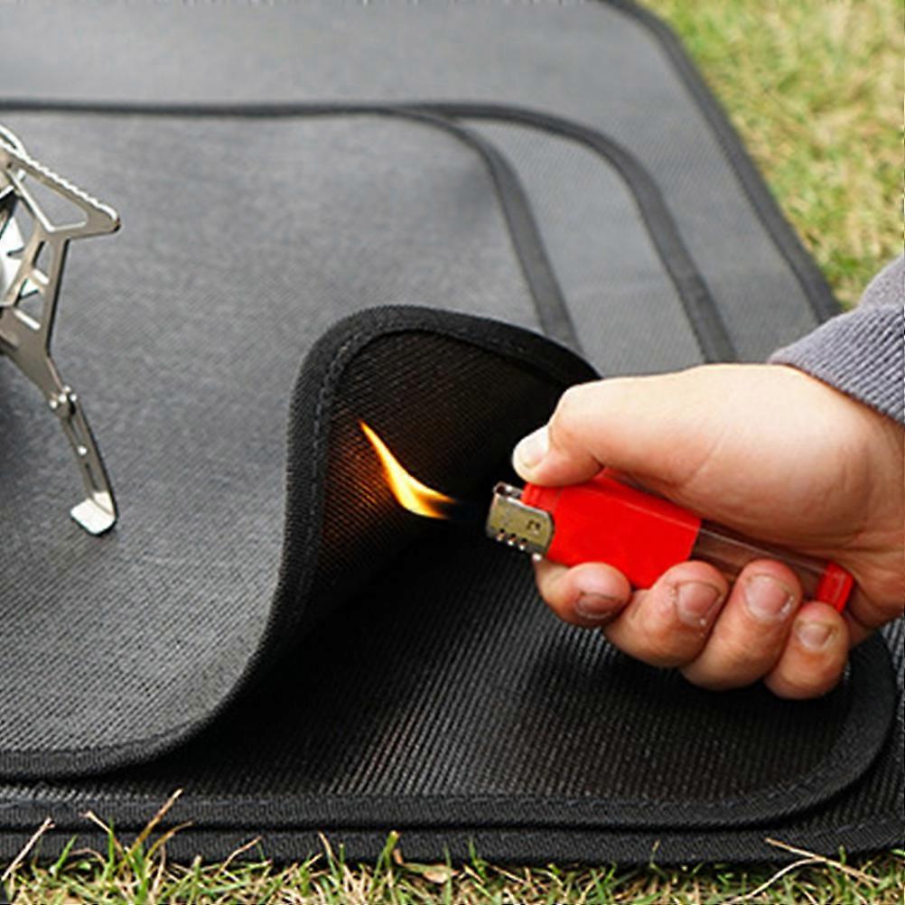 Camping Insulation Pad Fireproof Mats Ensuring Safety 2Pcs Pack