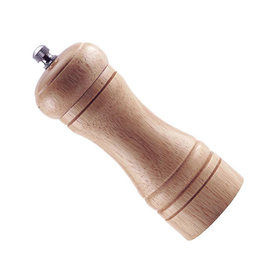 Khaki Manual Pepper Mill for Adjustable Sea Salt Grinding Tool