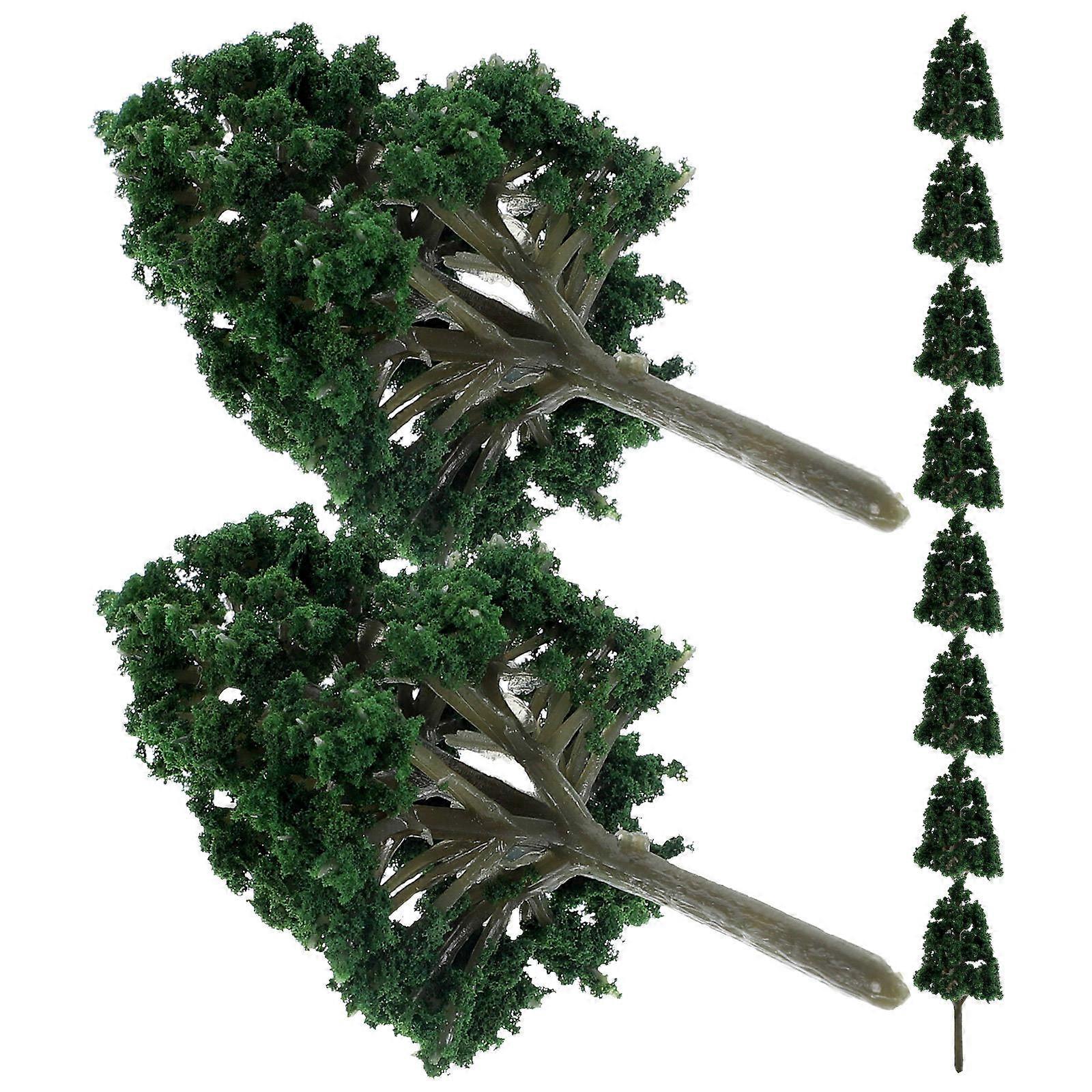 Tree Model Miniature Tree Shape For Building Model ABS Material Craft Decoration 10Pcs