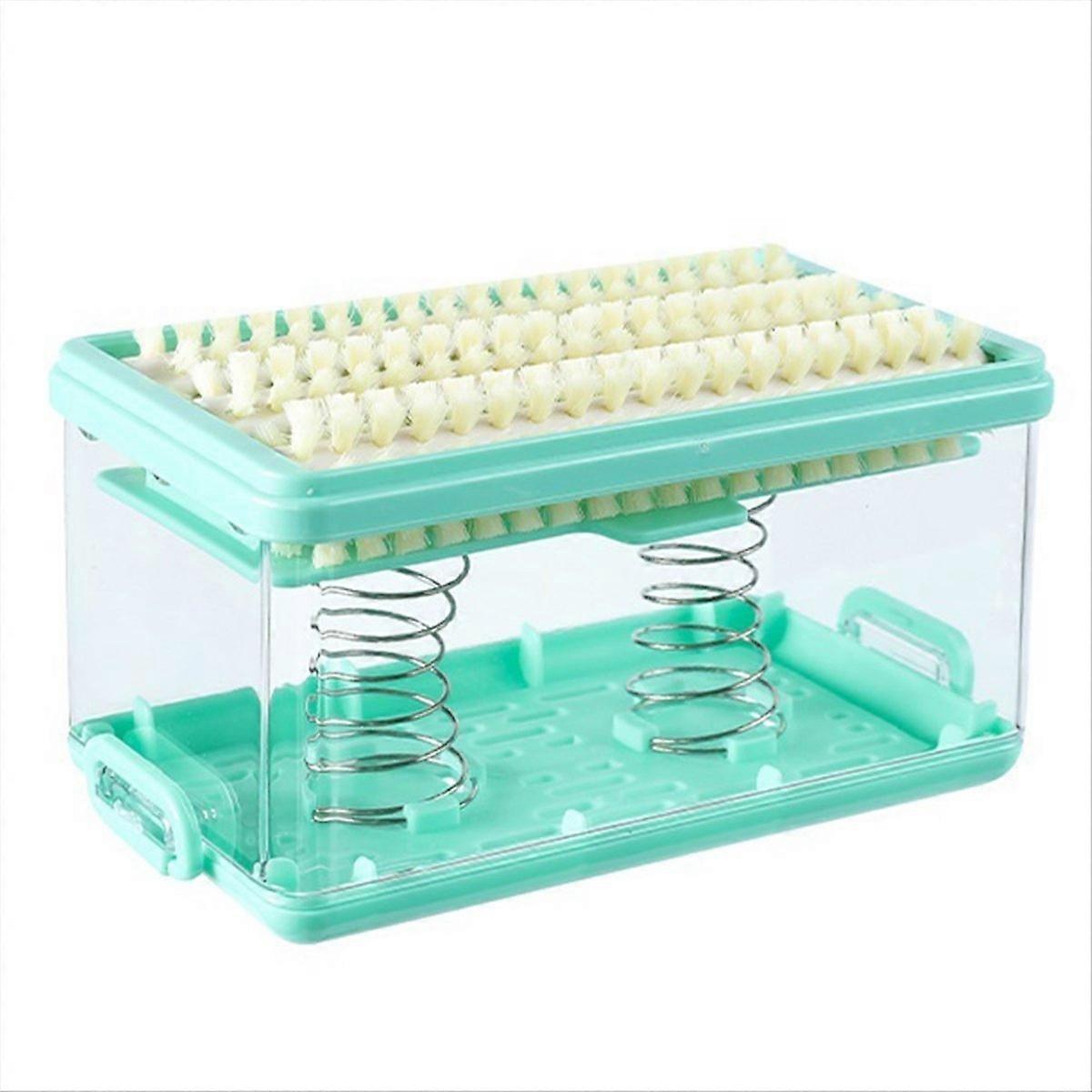 Roller Foam Soapdish Hands-Free Laundry Tool Green