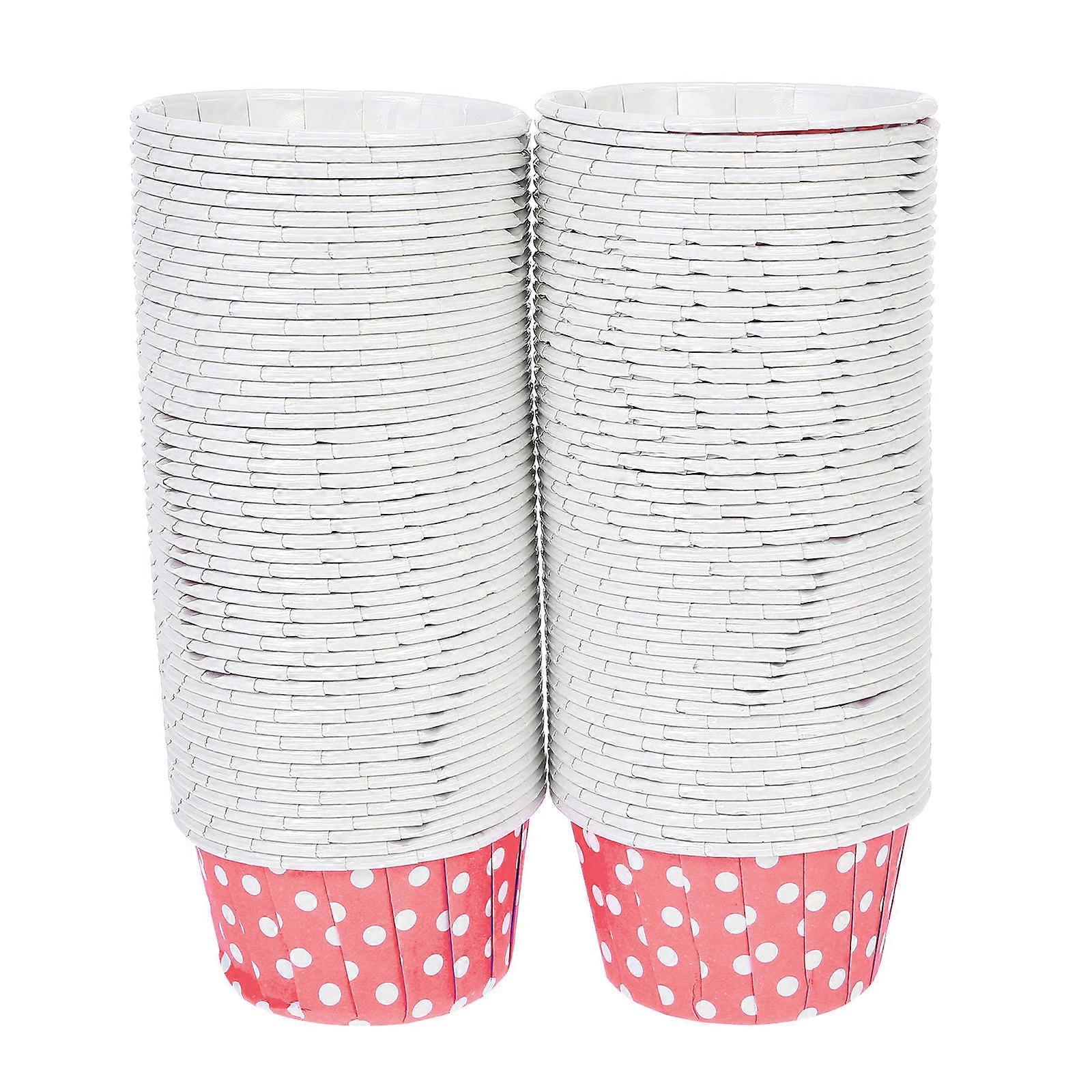 Baking Cups Pink Mini Cupcake Liners for Muffin Baking 100Pcs Cake Cups