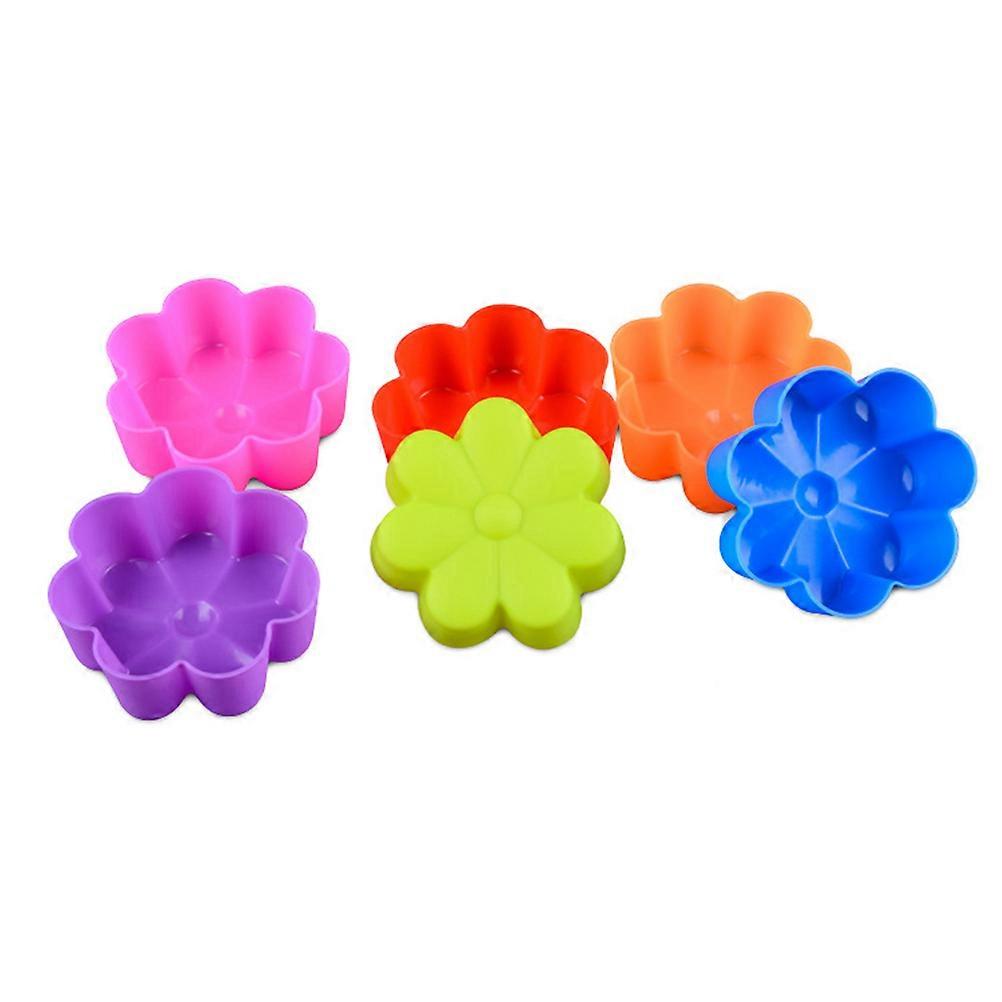 Silicone Cake Mould for Baking Set of 12Pcs Assorted Color Kitchen Tools