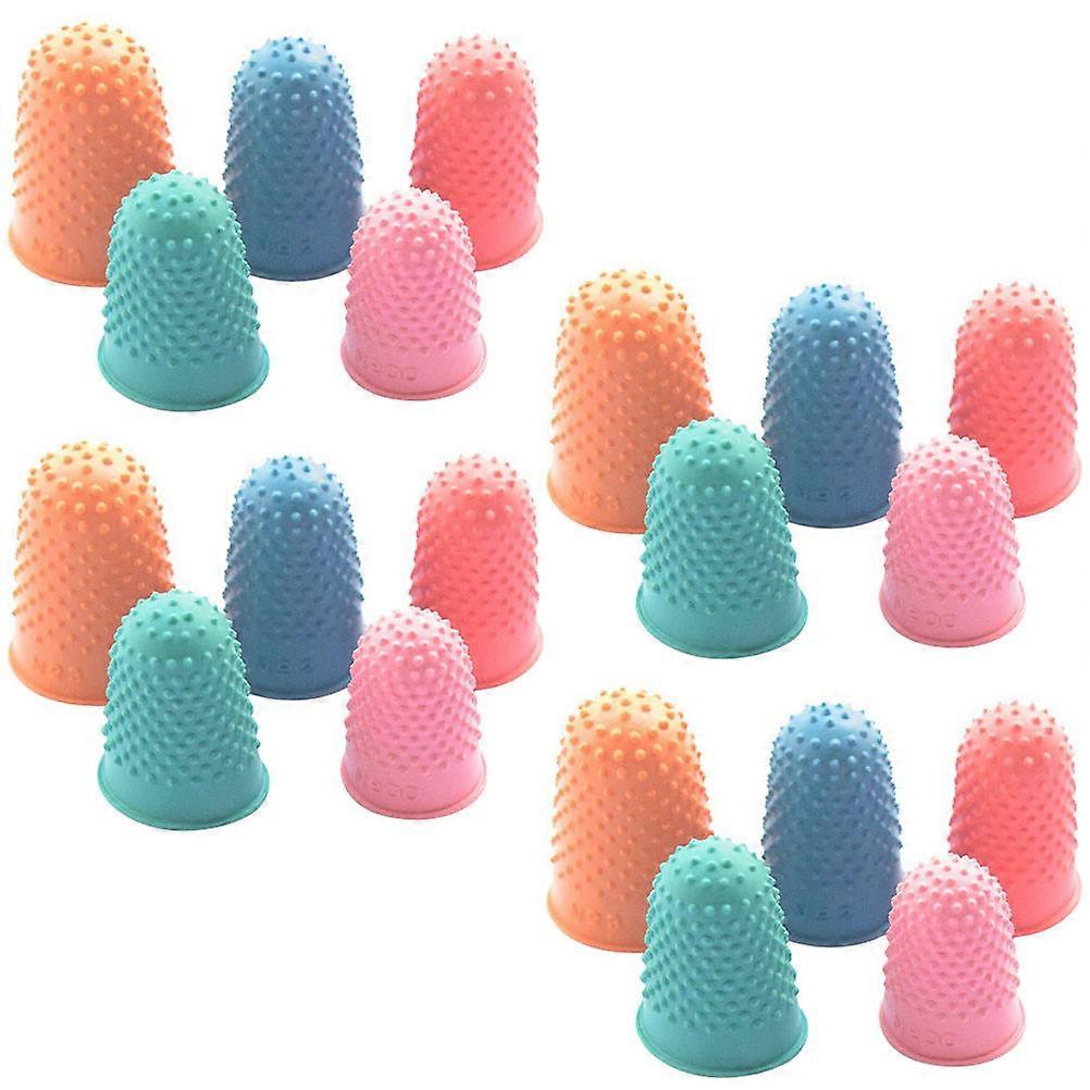 Rubber Finger Protector for Protection 20Pcs Assorted Color Anti-Skid Set