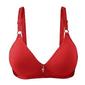 Reggiseno da donna con fibbia frontale e bordo in pizzo senza anello in acciaio, senza cuciture, regolazione, per yoga e sonno, grande