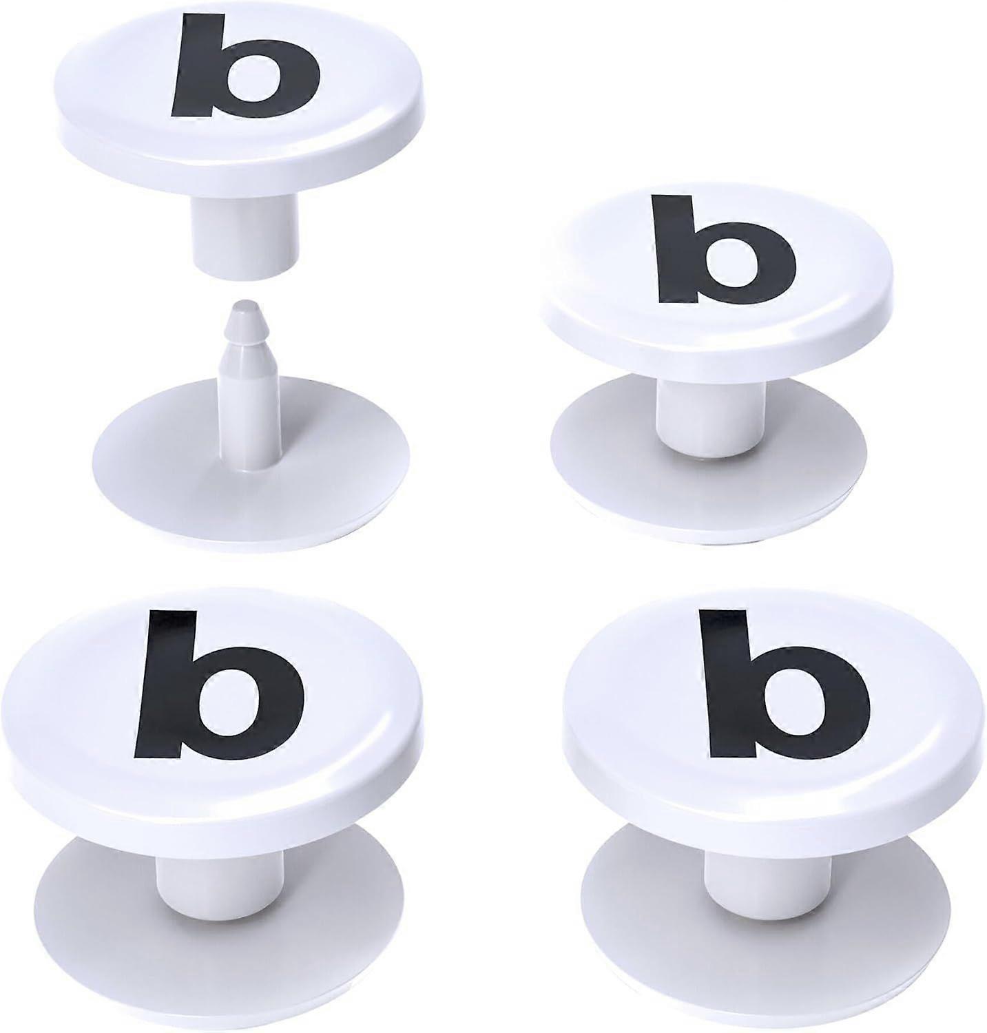 4-Pack Replacement Buttons with B for Bogg Bag Handle Strap. Compatible with Bogg Bag Beach Tote Handles. Fix Your Bogg Bag Handle Quickly and Easily 