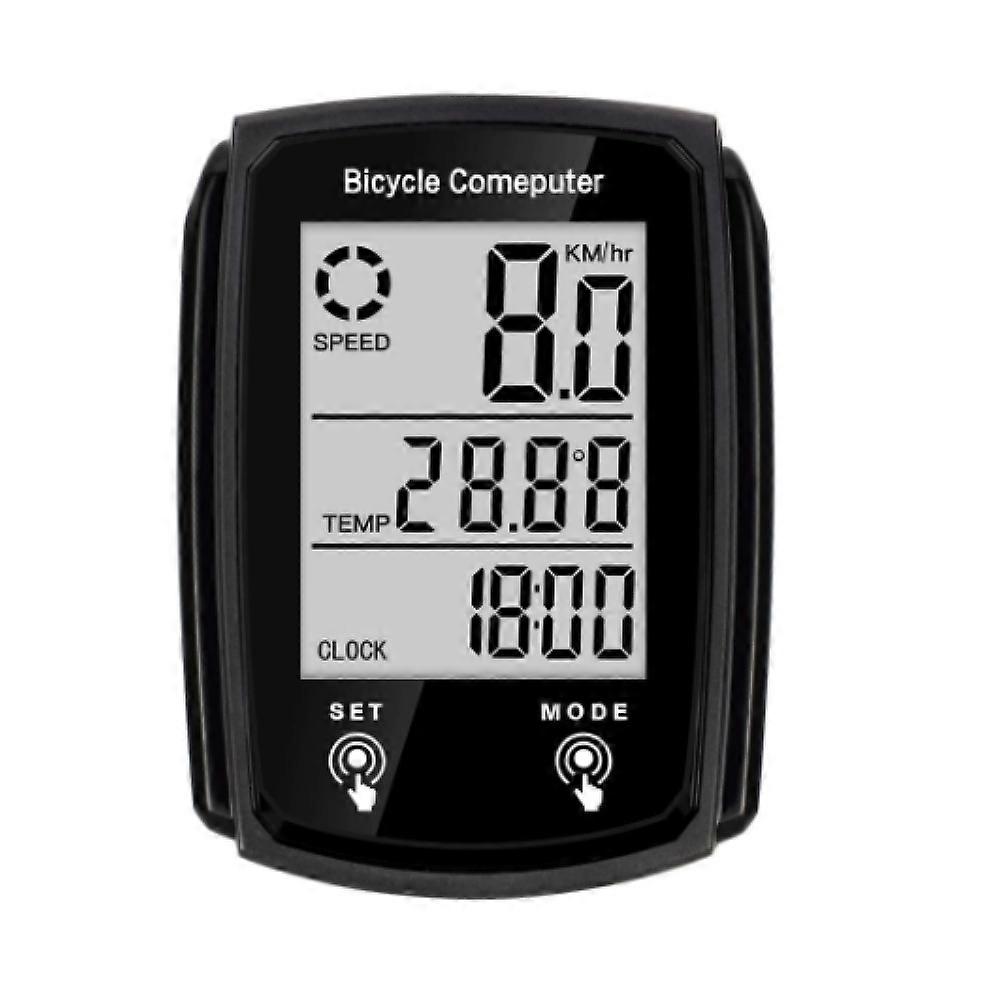 LCD Backlit Cycling Computer with Auto Wake-Up and Stop Timer