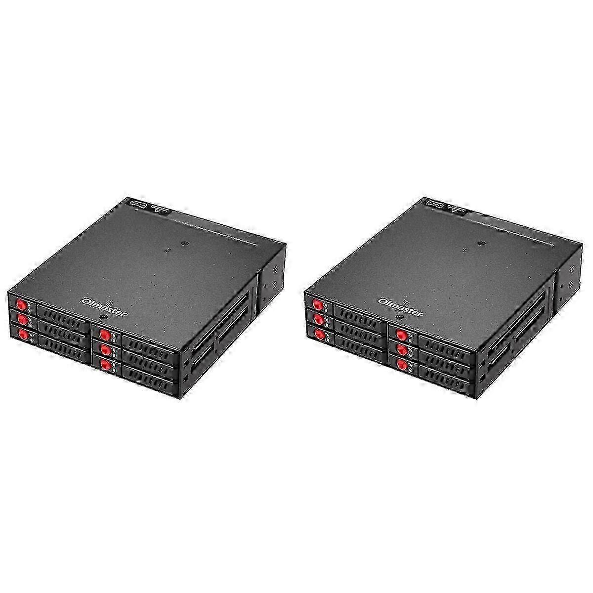 Rack móvel para 6 baias de 2,5 polegadas para SSDs/HDDs SATA.