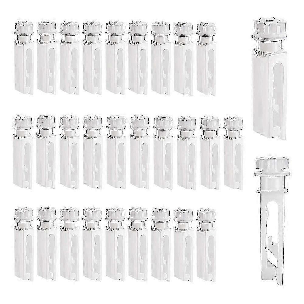 30Pcs Vertical Blind Stem Replacement White Stems for Vertical Window Blind Vertical Blind Carrier