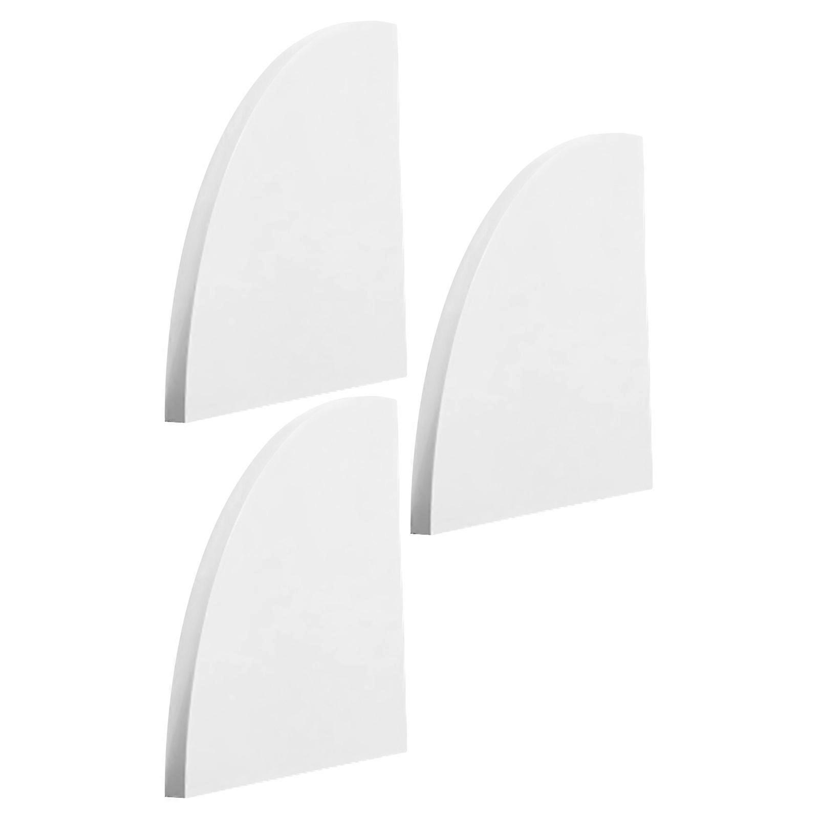 Rounded Hanging Corner Shelves Wall Mount for Display 3Pcs Set