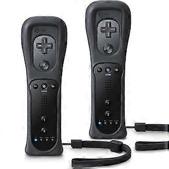 2-pak fjernbetjeninger til Wii og Wii U, med silikoneetui og håndledsrem