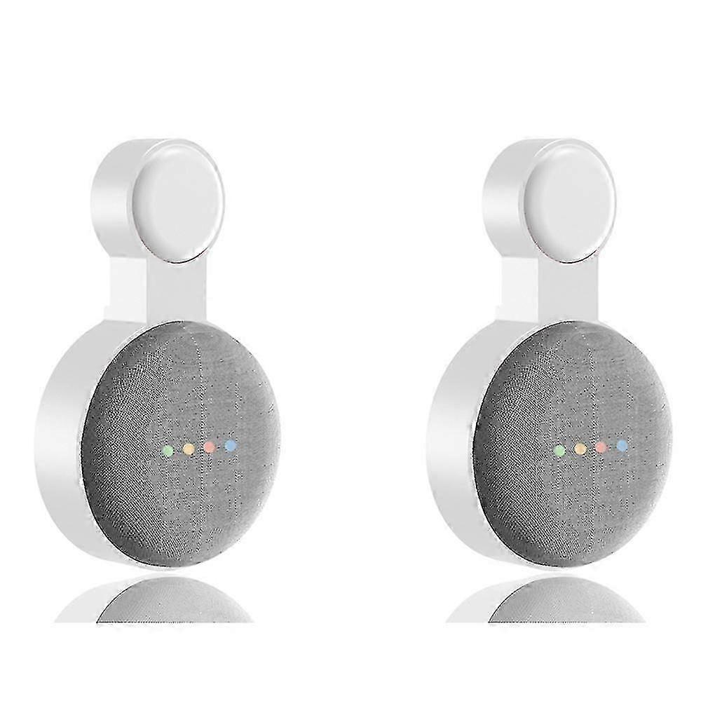 Wall Mount Holder for Google Nest Mini (2nd Generation) Speaker, 2-Pack