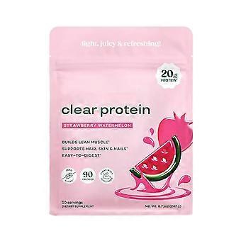 Klart vassleproteinpulver, smak av jordgubb och vattenmelon, 20 g protein, noll socker, bygg muskelmassa - sjy22