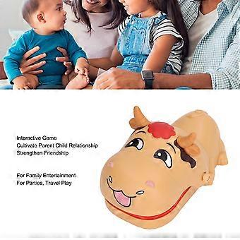 Teeth Toys Game for Kids Biting Finger Dentist Games Funny Toys, Cow Shape Push