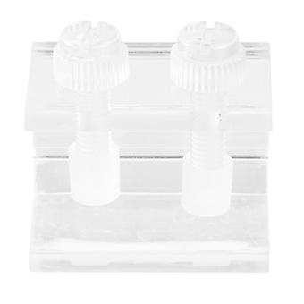 Pince transparente en acrylique pour fond d'aquarium (lot de 2)