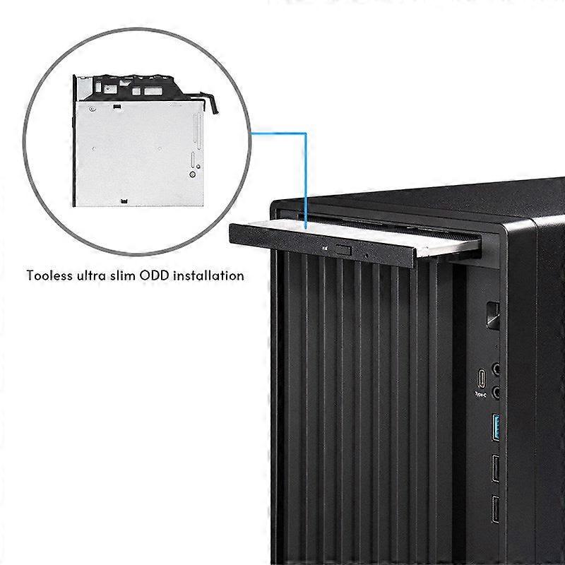 Chieftec MIDI Tower Bs-20b-op, musta