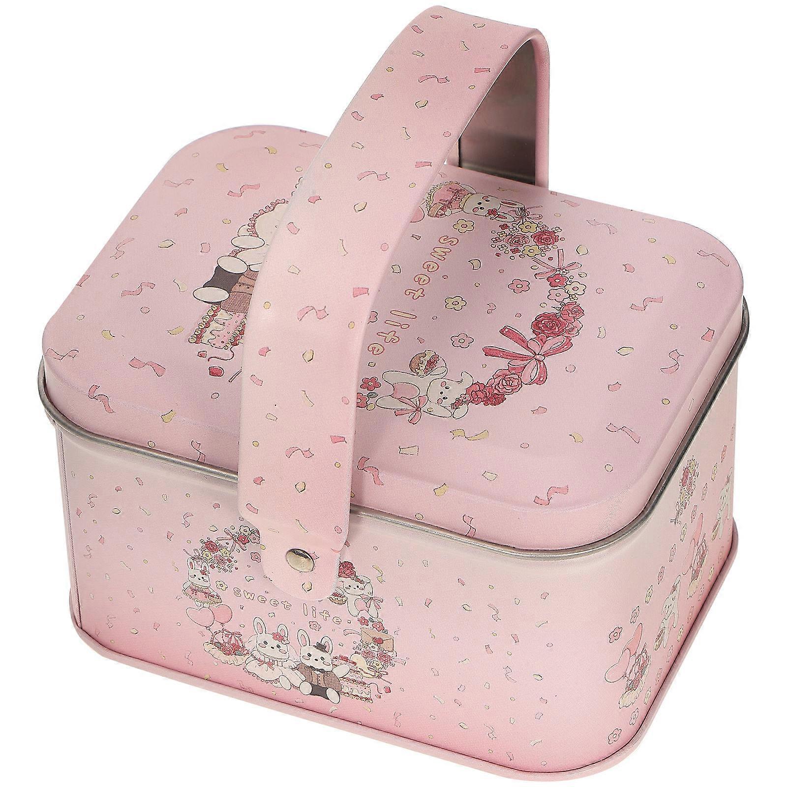 Decorative Storage Box Empty Metal Box Tinplate Container Candy Storage Container