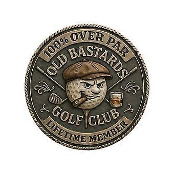 1/2/5 pièces de pièces de golf « Old Bastards » (sur le par) : cadeau humoristique pour les golfeurs et les amis, marque-balles de golf fantaisie multicolore.
