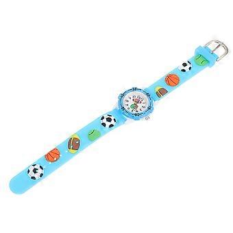 Rugby Style Children Watch Waterproof Sports Wristwatch for Kids Blue