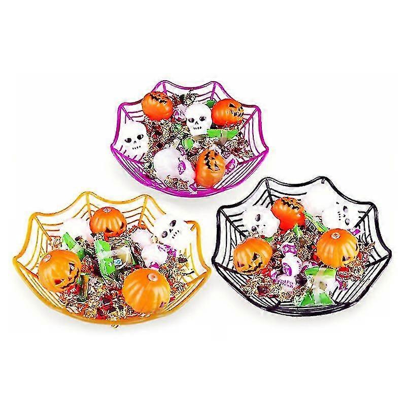 3pcs Kitchen Tableware, Fruit Basket For Halloween Decorations