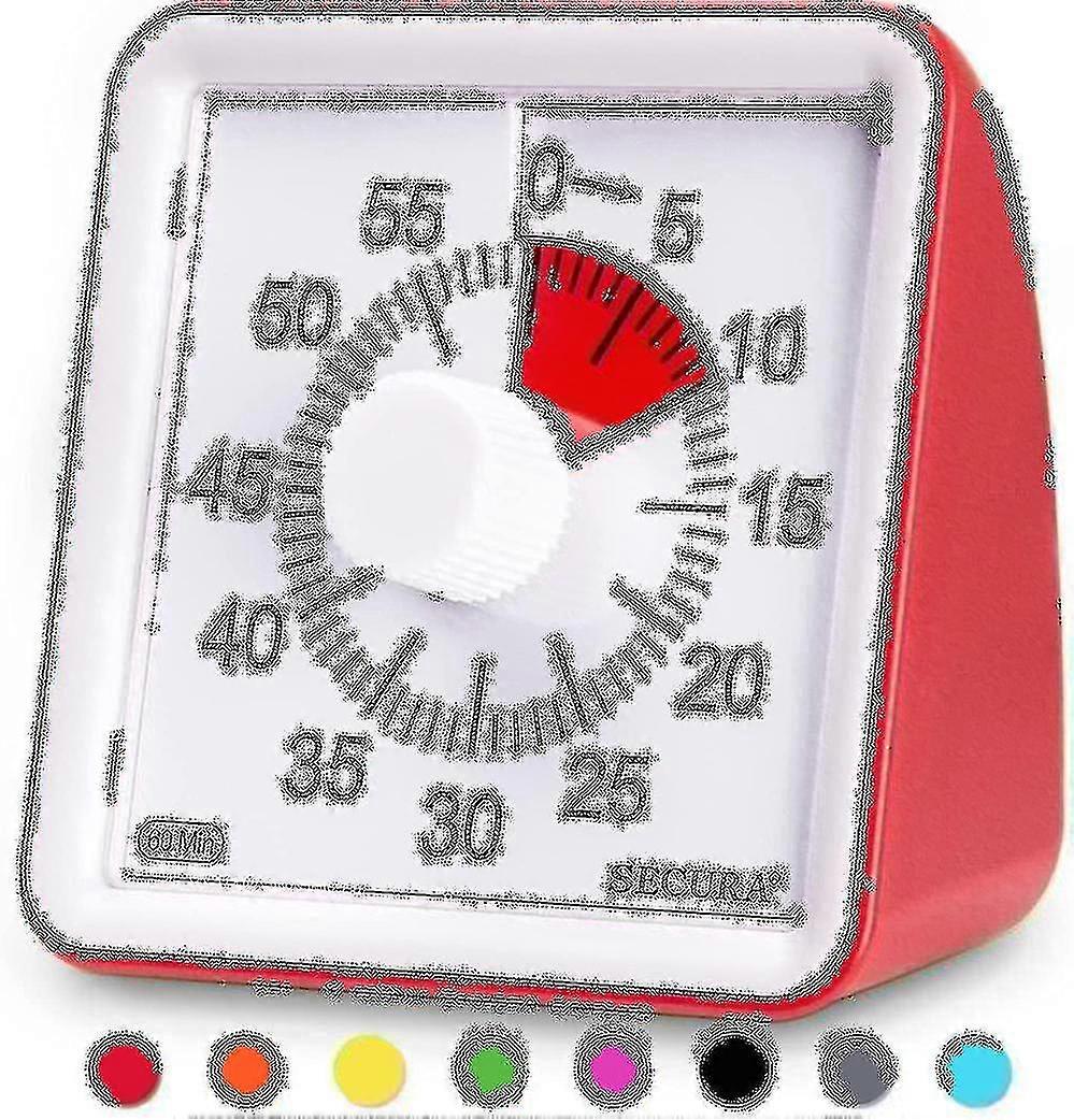 60-Minute Visual Timer for Classroom - Silent Countdown Clock for Kids & Adults