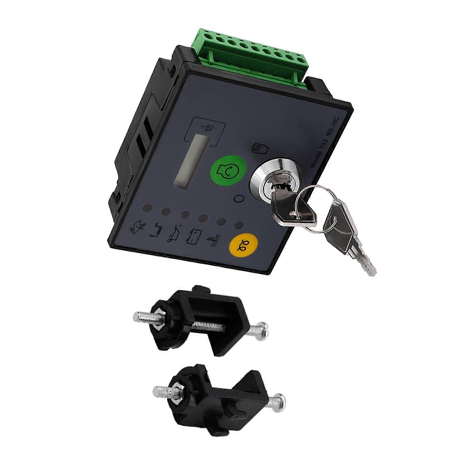 Metal 702 for MS-HC Manual Start Generator Control Panel With Keys Generator Controller Module Engine