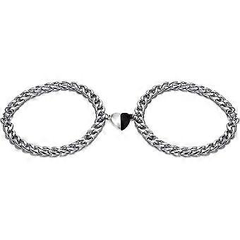 Forhold Armbånd,Magnetisk Matchende Armbånd Til Par Charm Venskab Armbånd Til Elsker Kvinder Mænd Teenager Piger Hans Og Hendes Løfte Bedste Frien