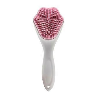 Silicone Face Scrubber Handheld Cat Paw Design Facial Cleansing Brush for Exfoliating Massaging Blackheads Removal Boby Lotion Application