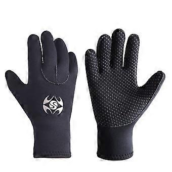 1 paar 3 mm neopreen duikhandschoenen, zwemhandschoenen, elastische, warme, antislip snorkelhandschoenen, wetsuithandschoenen, snorkeluitrusting voor winterzwemmen en duiken.