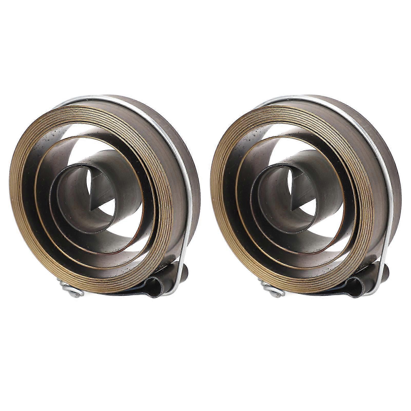 2Pcs Quill Spring for Horizontal Vertical Bench Drill Press, Chromeplate Stable Return Spring