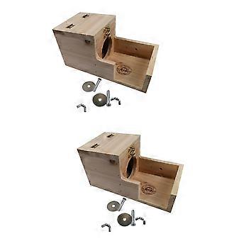 Pet House Wooden Hamster Cabin with Ladder Board 2Sets for Hamster Use