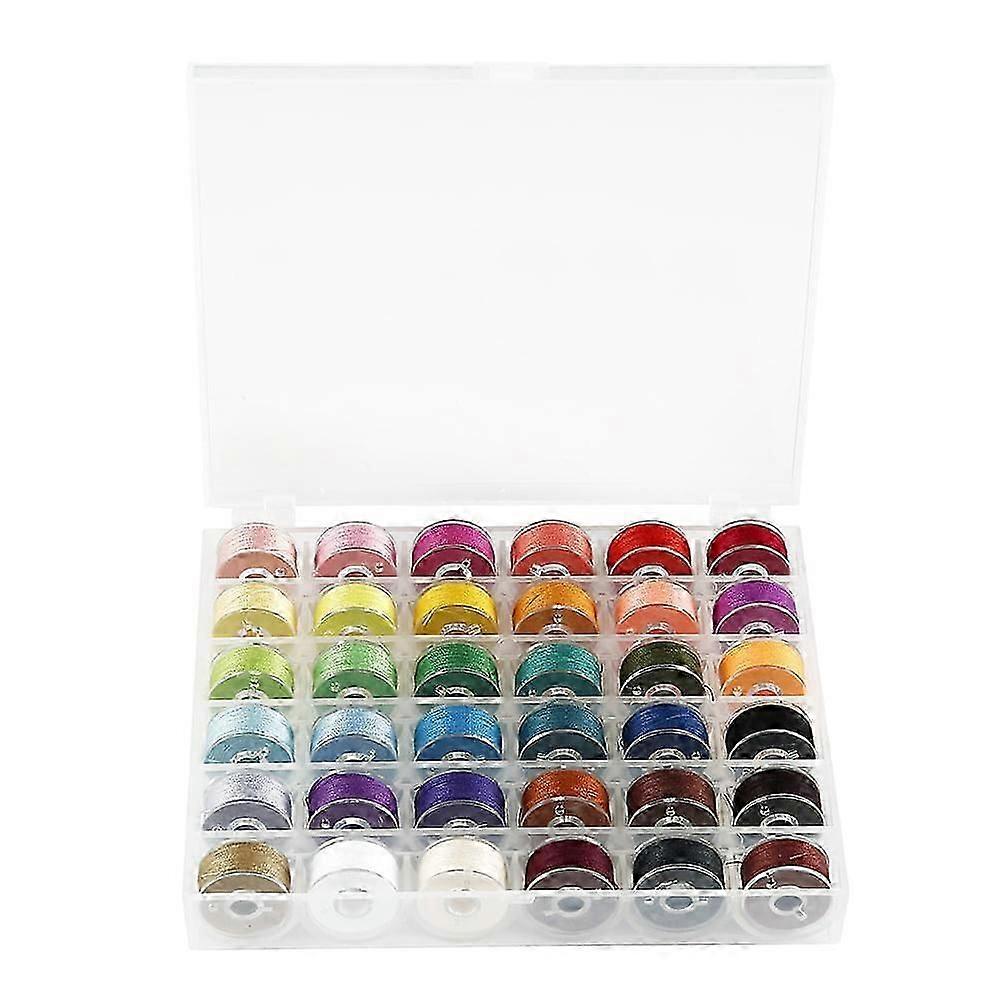 Sewing Bobbin Thread Set - Assorted Colors, 36Pcs