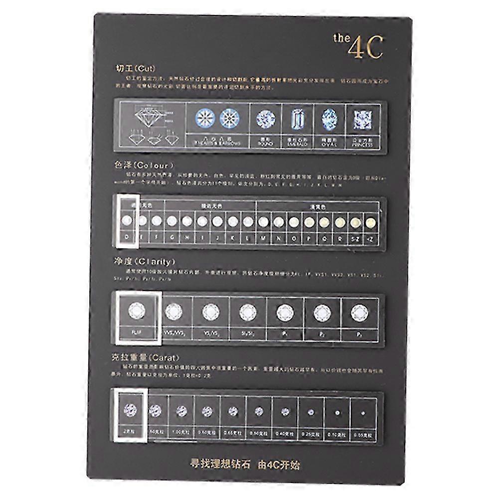 Foldable Jewelry Diamond Display Board Practical Presentation Explanation Tool