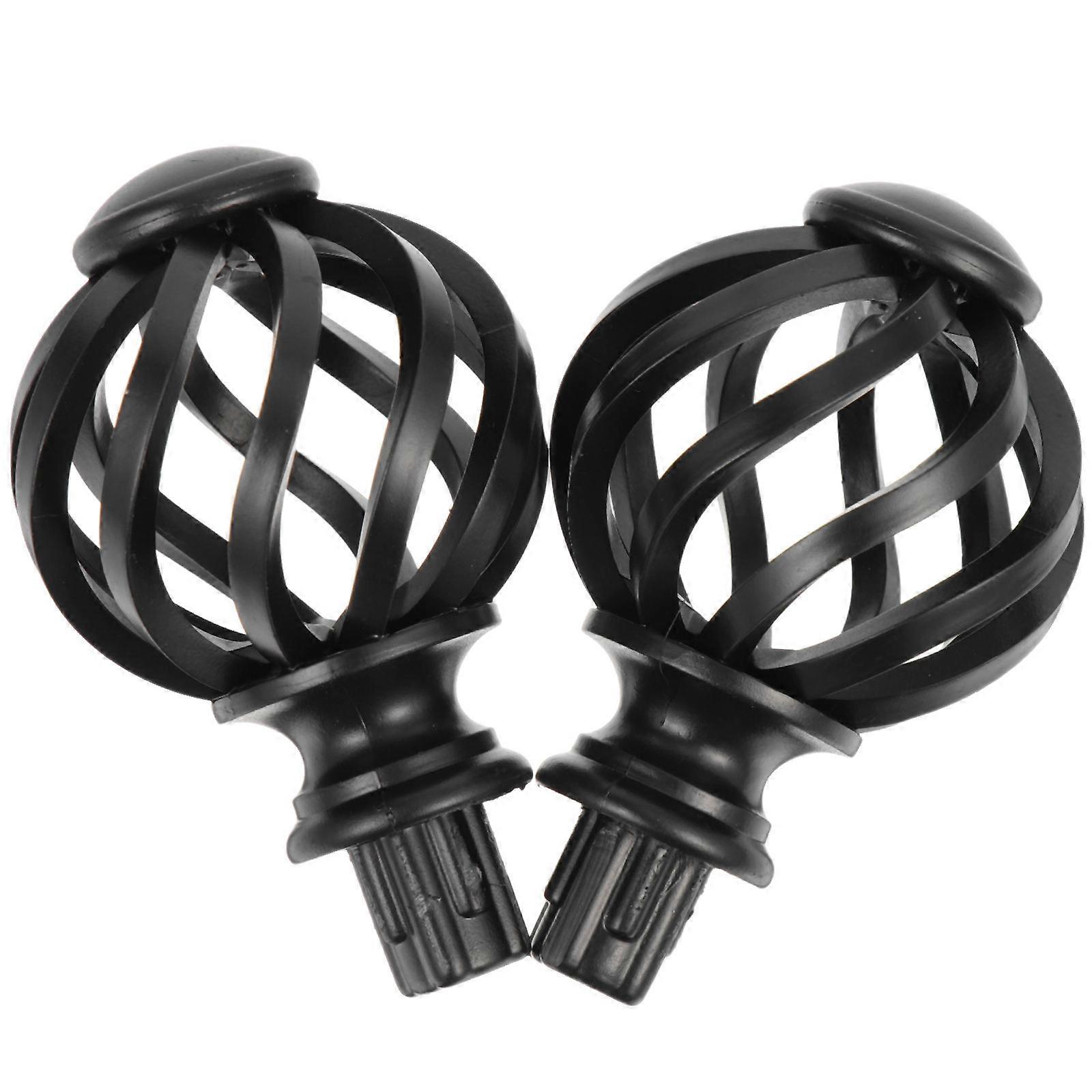 Lot de 2 embouts de tringle à rideau