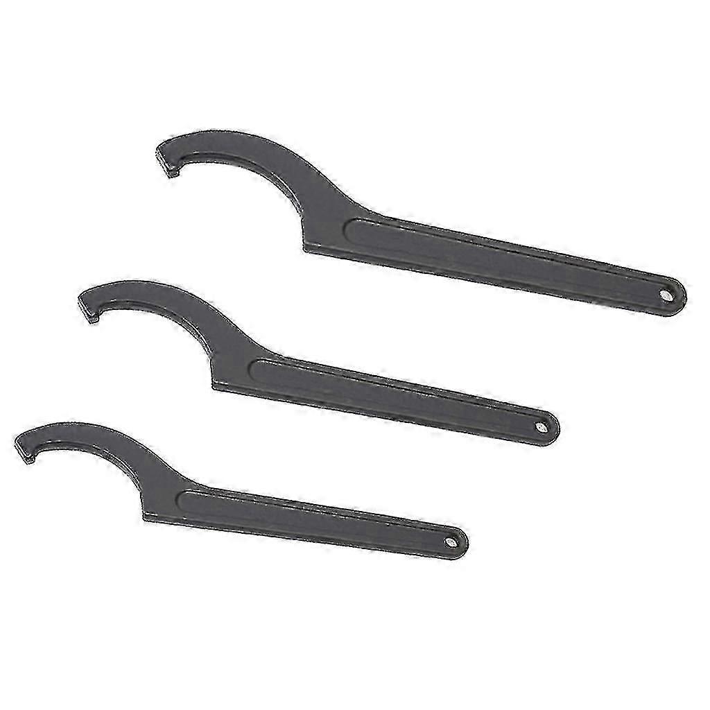 Professional Crescent Hook Wrench 3pcs, Compatible with Adjustable Hook Spanner C Spanner