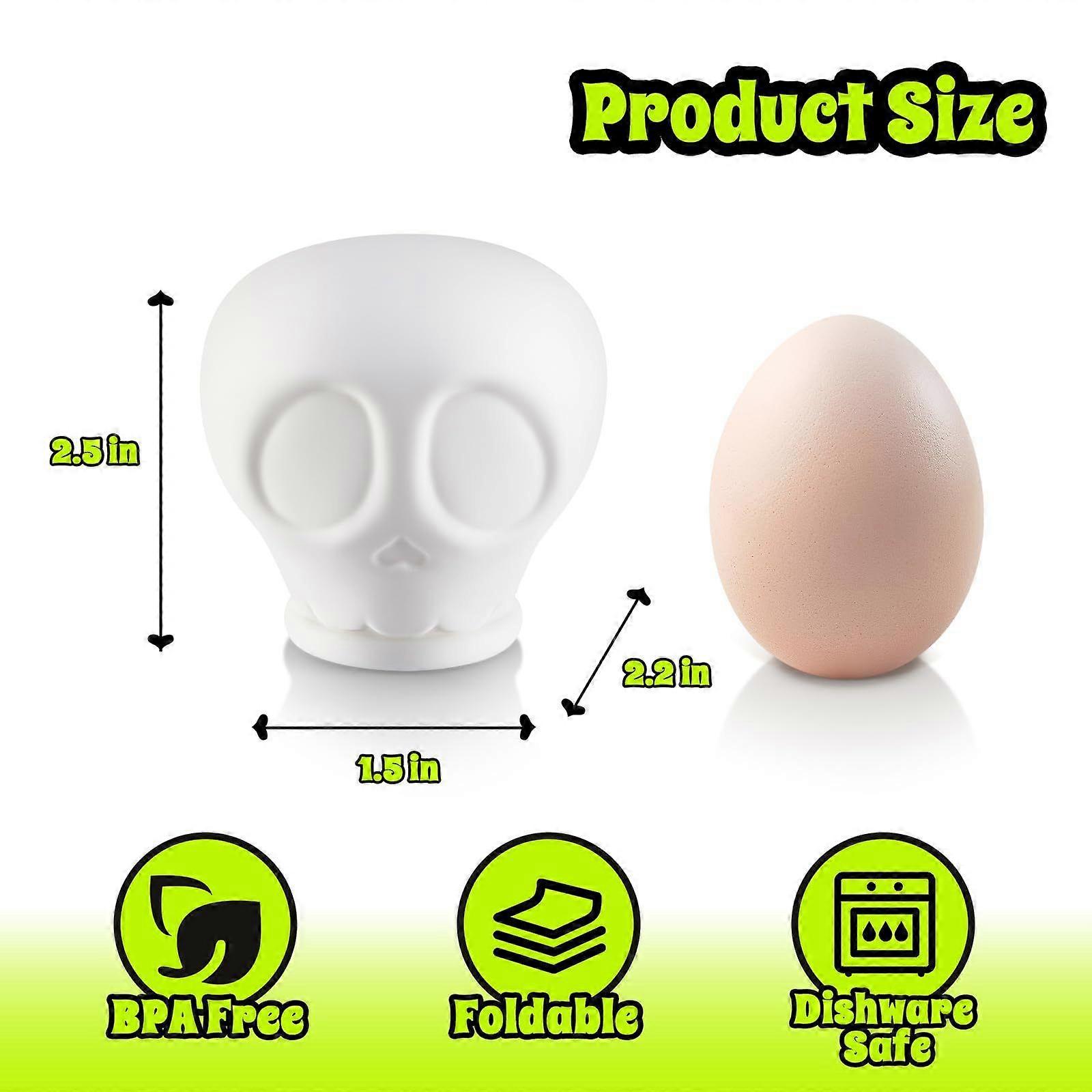 New Skeleton Egg Separator Kitchen Creative Silicone Filter Egg White Separator Egg Leaker 1