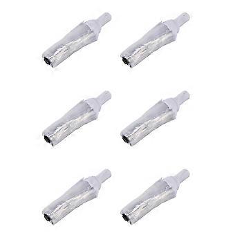 6X Automatic Umbrella Rain Women Men Sun Rain Auto Umbrella Compact Folding Windproof Style Transparent & White Border
