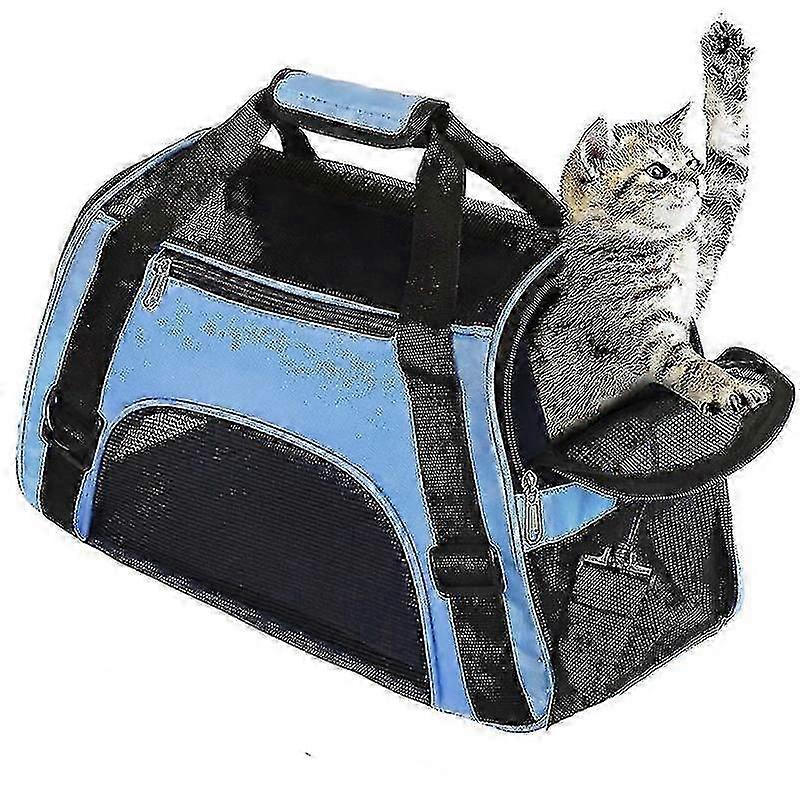 Soft Side Airline Approved Pet Bag Blue