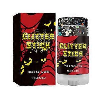 Bastão de glitter para Halloween com brilho natural para rosto e corpo, vermelho