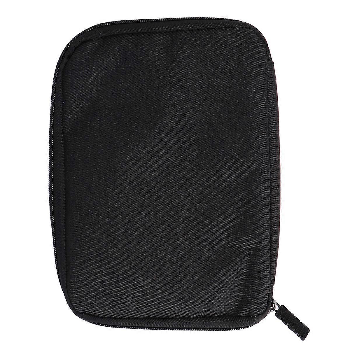 Data Cable Storage Bag for Storage Use Mini USB Cable Pouch Black
